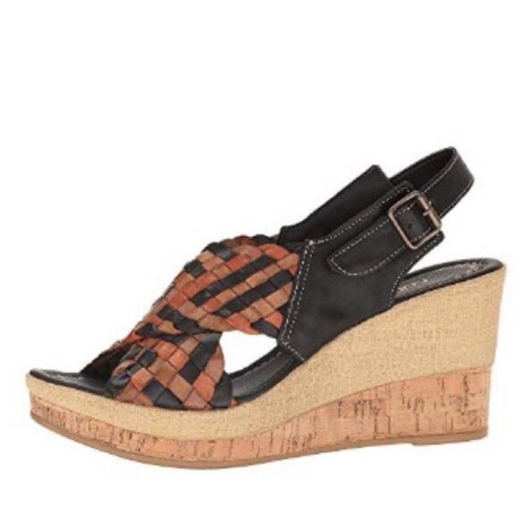 David Tate by Napa Flex Love Wedge Espadrilles Sandals - Picture 3 of 6